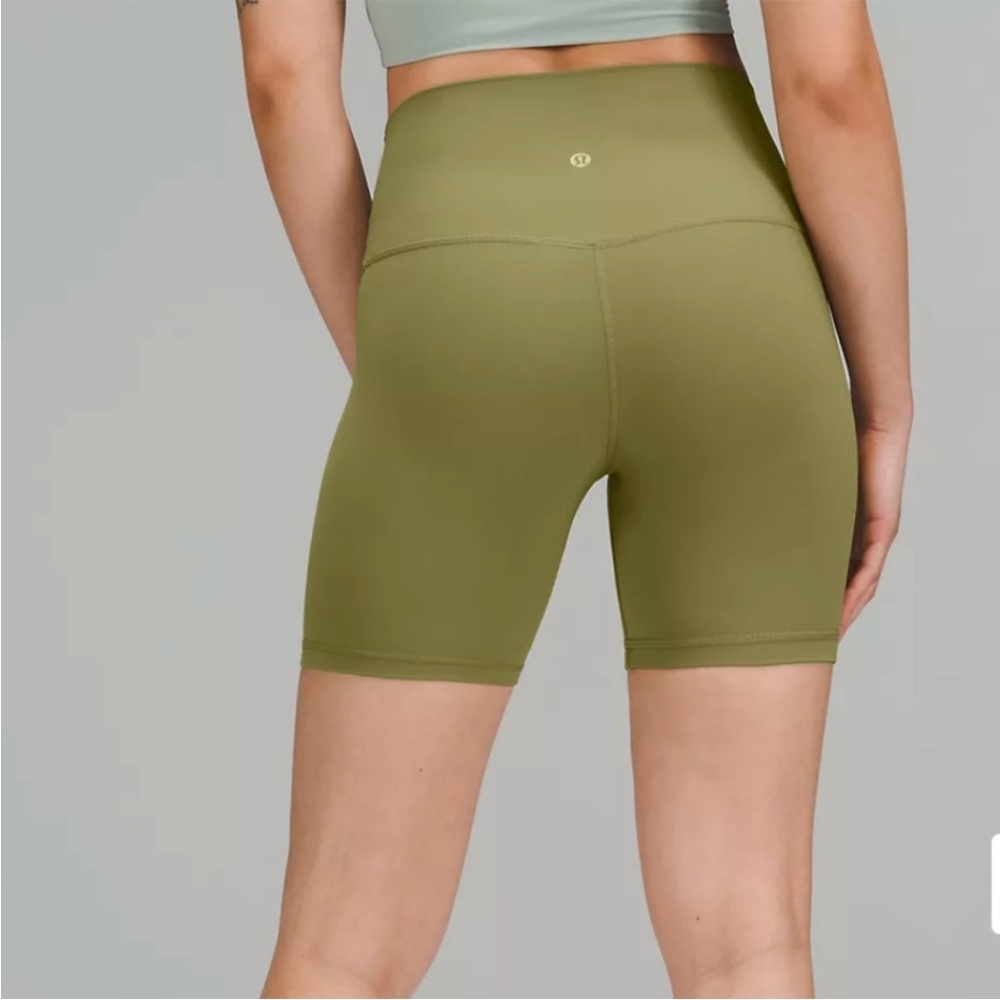Lululemon Align HR Shorts 6” - Bronze Green - Picture 2 of 3